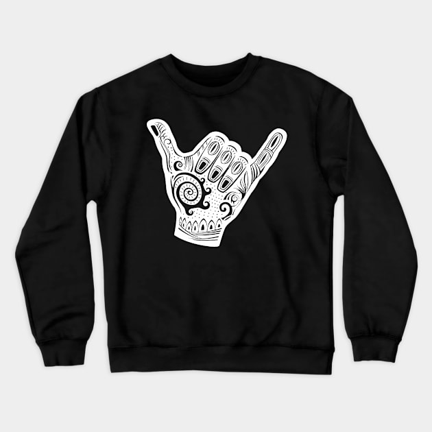 Tribal Shaka Crewneck Sweatshirt by HaleiwaNorthShoreSign